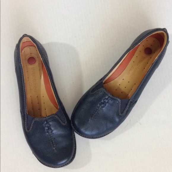 Clarks Shoes - Clarks Navy Ballet Flats- LIKE NEW condition